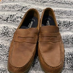 Brown Sperry shoes for men size 13
